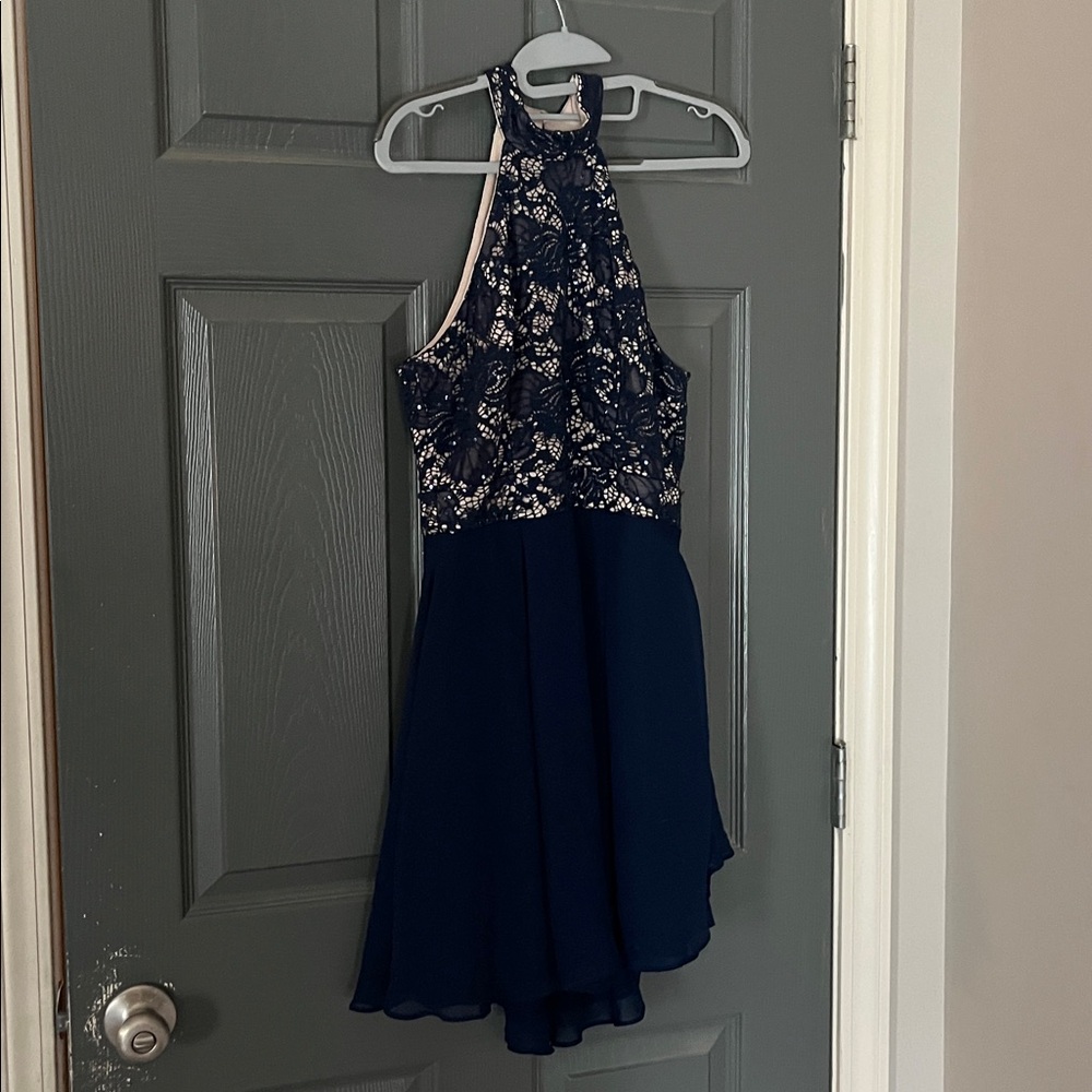 B. Smart dress navy halter style size 7